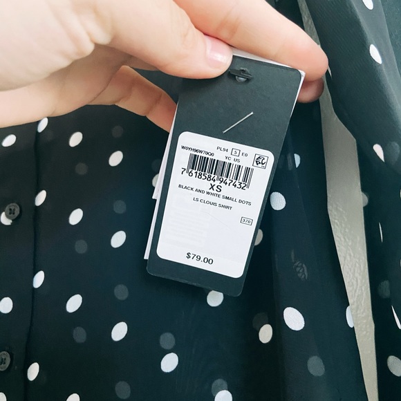 Guess Polka Dot Mesh Blouse 😍💖 - Picture 4 of 4